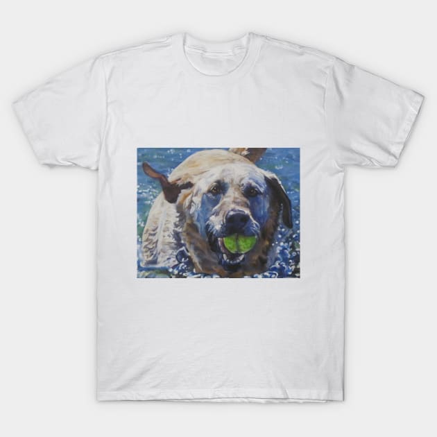 labrador retriever fine art painting T-Shirt by LASHEPARD